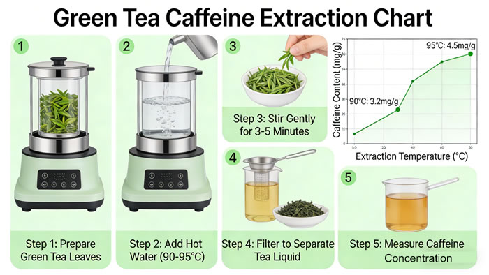 Caffeine Extraction Chart