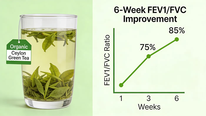 FEV1/FVC improvement over 6 weeks
