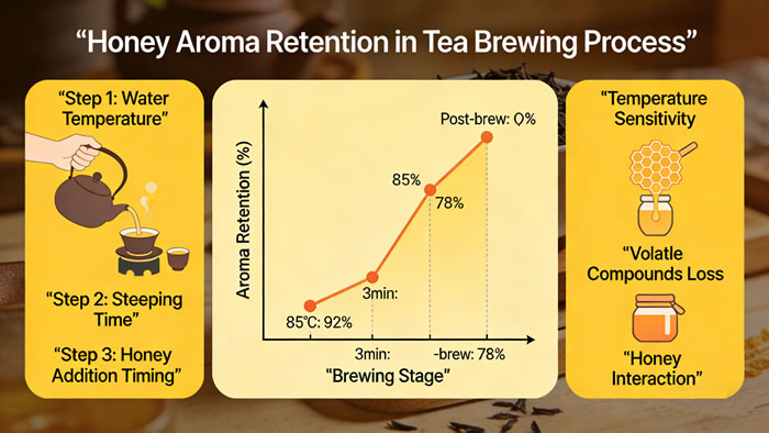 Honey aroma retention chart