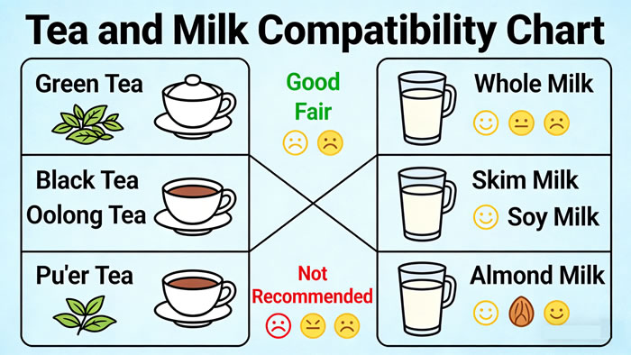 Milk compatibility chart