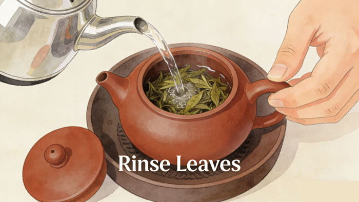 Step-by-Step Gongfu Tea Brewing: 2) Rinse Leaves