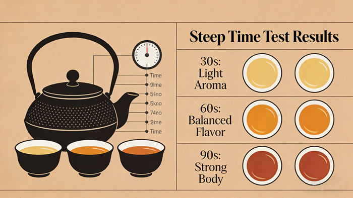 Steep time test results