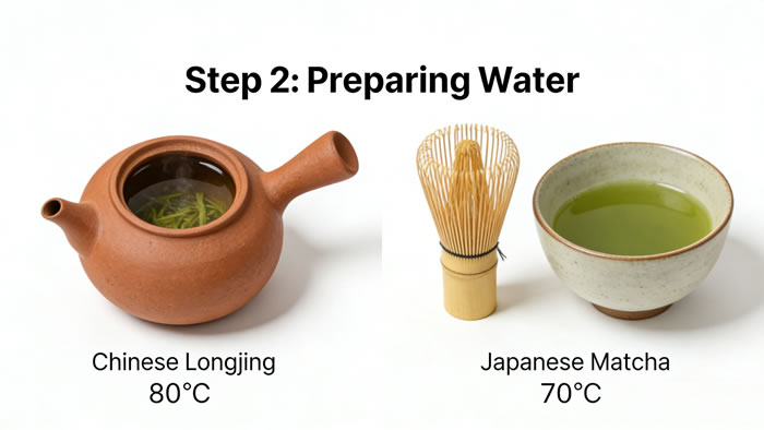 Step-by-Step Brewing Guide: Chinese Longjing vs Japanese Matcha
