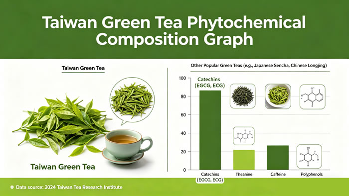 Taiwan Green Tea Phytochemical Composition Graph