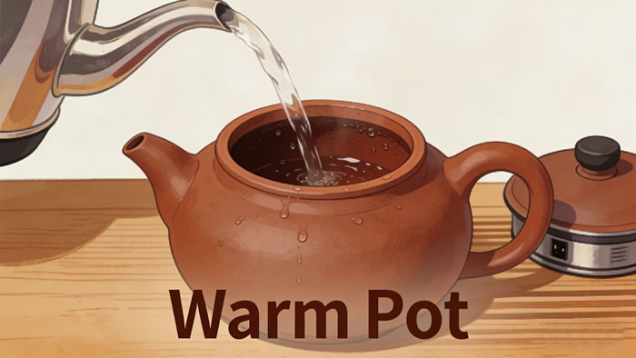 Step-by-Step Gongfu Tea Brewing: 1) Warm Pot