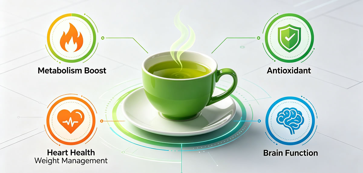 Overview of science-backed green tea benefits for health and wellness
